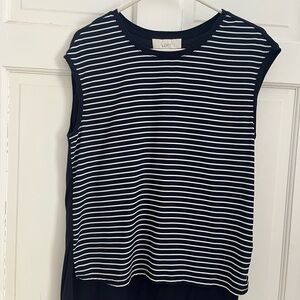 LOFT Navy Sleeveless Top